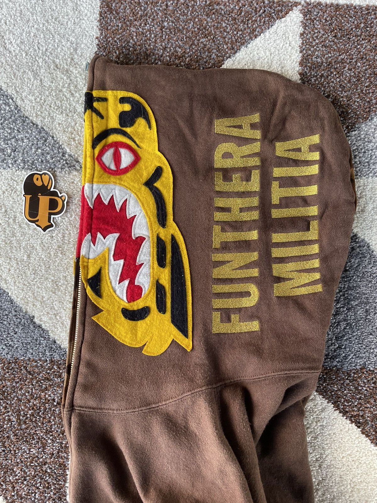 Bape Bape Brown Camo Tiger Fullzip Hoodie Size US L / EU 52-54 / 3 - 6 Thumbnail