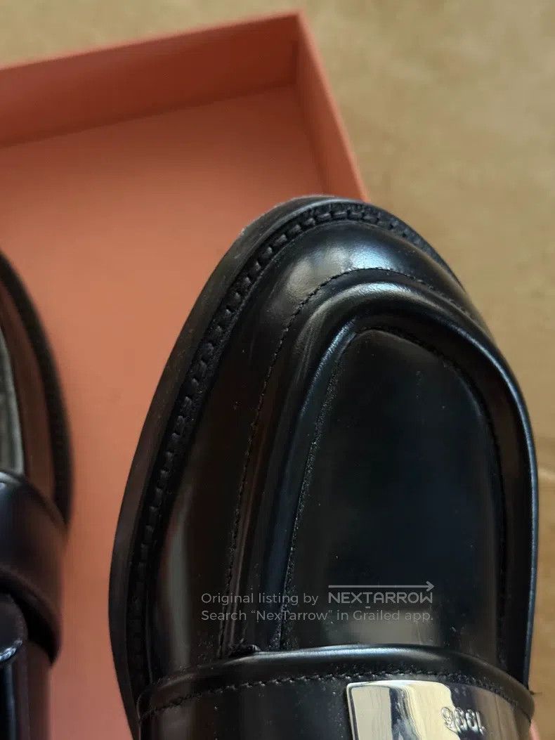 Acne Studios Acne Studios Round-Toe Slip-On Loafers with Silver Metal L Size US 7.5 / IT 37.5 - 7 Thumbnail