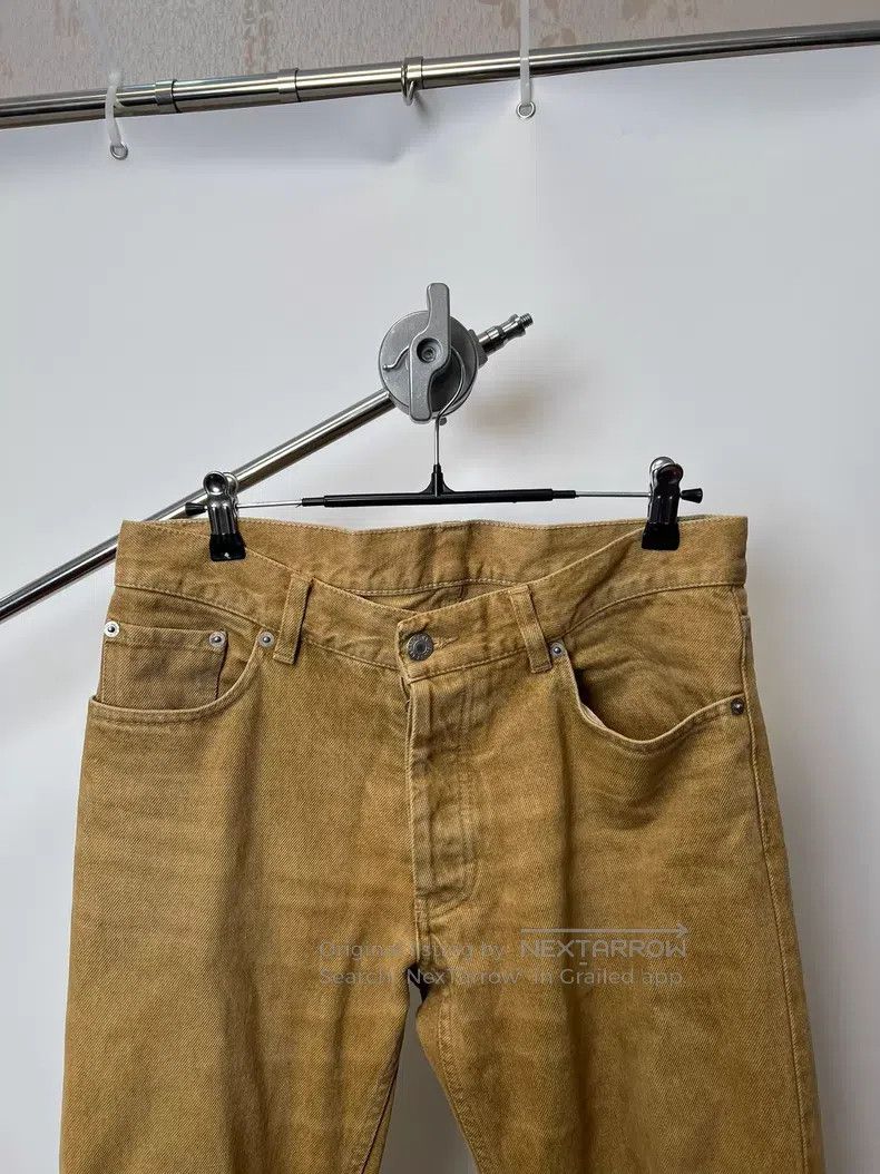 Helmut Lang Helmut Lang Brown Yellow Denim Pants Size US 30 / EU 46 - 3 Thumbnail