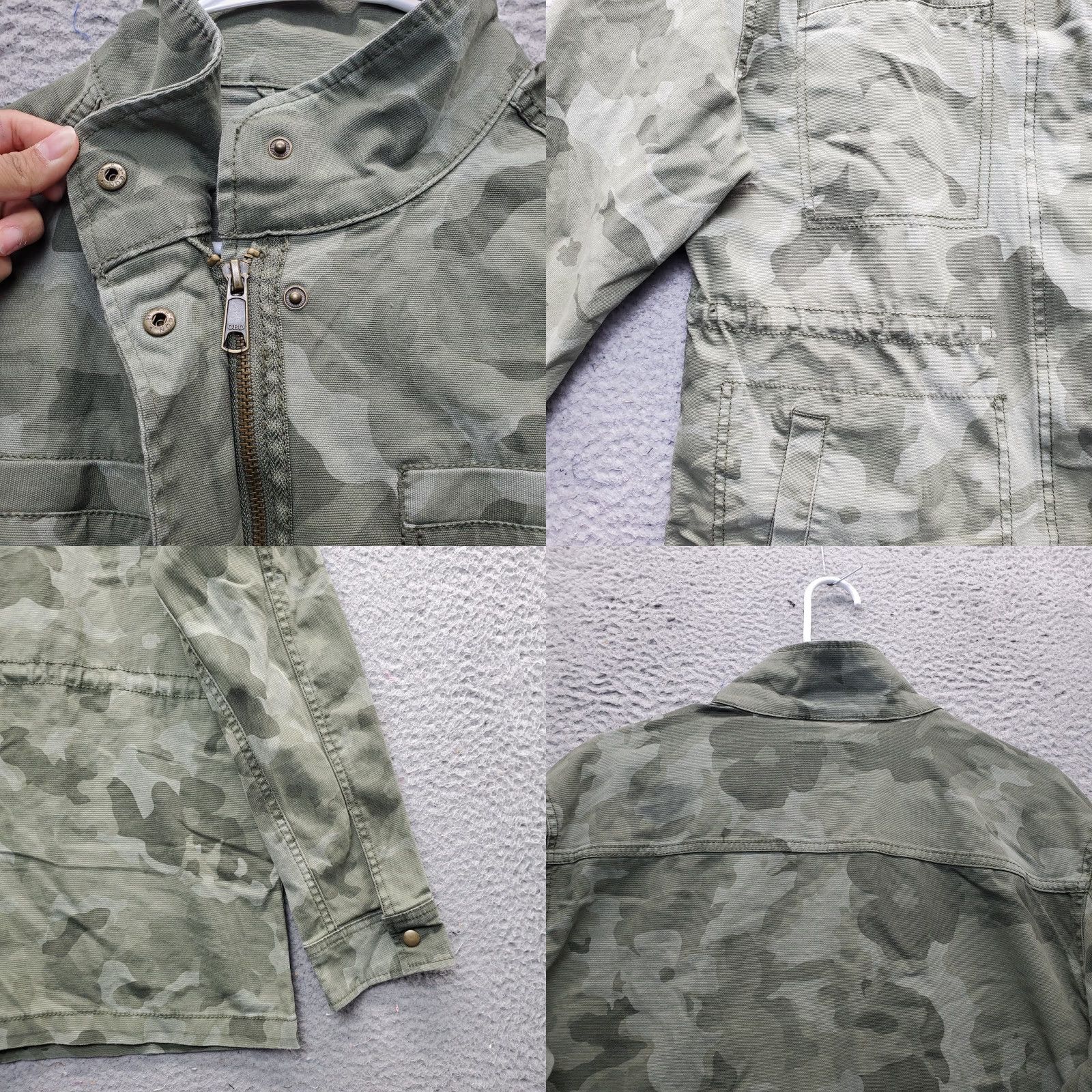 Old Navy Old Navy Utility Jacket Womens Size S Multicam Cinch Waist Snap Inside Zip Short Jacket Size S / US 4 / IT 40 - 8 Thumbnail