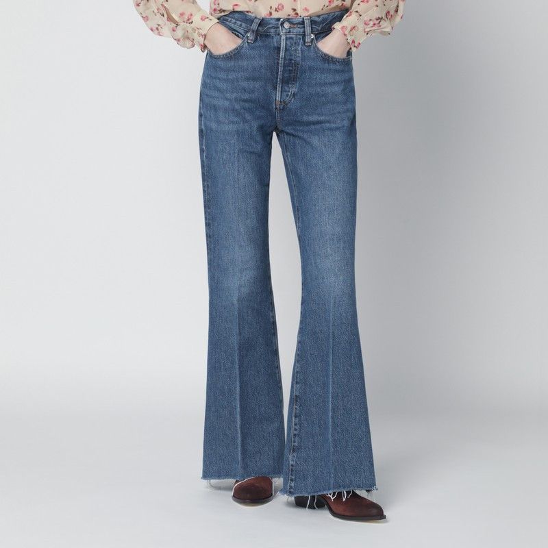 Frame Frame The Lax Blue Jeans In Regenerated Denim Size 26" / US 2 / IT 38 - 1 Thumbnail