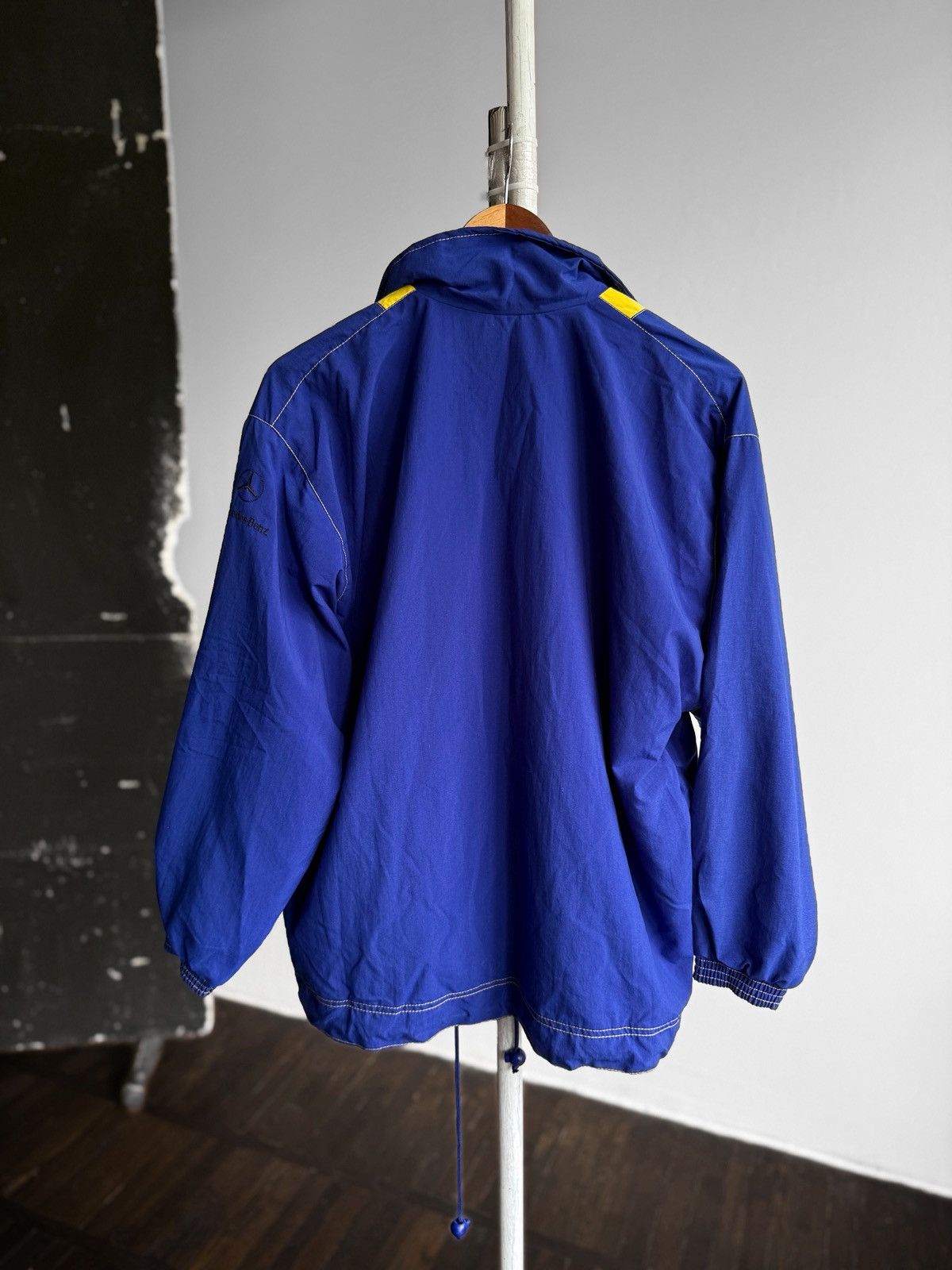 Mercedes-Benz Mercedes-Benz Mens Vintage 90s Zip Up Windbreaker Jacket Size US S / EU 44-46 / 1 - 2 Thumbnail