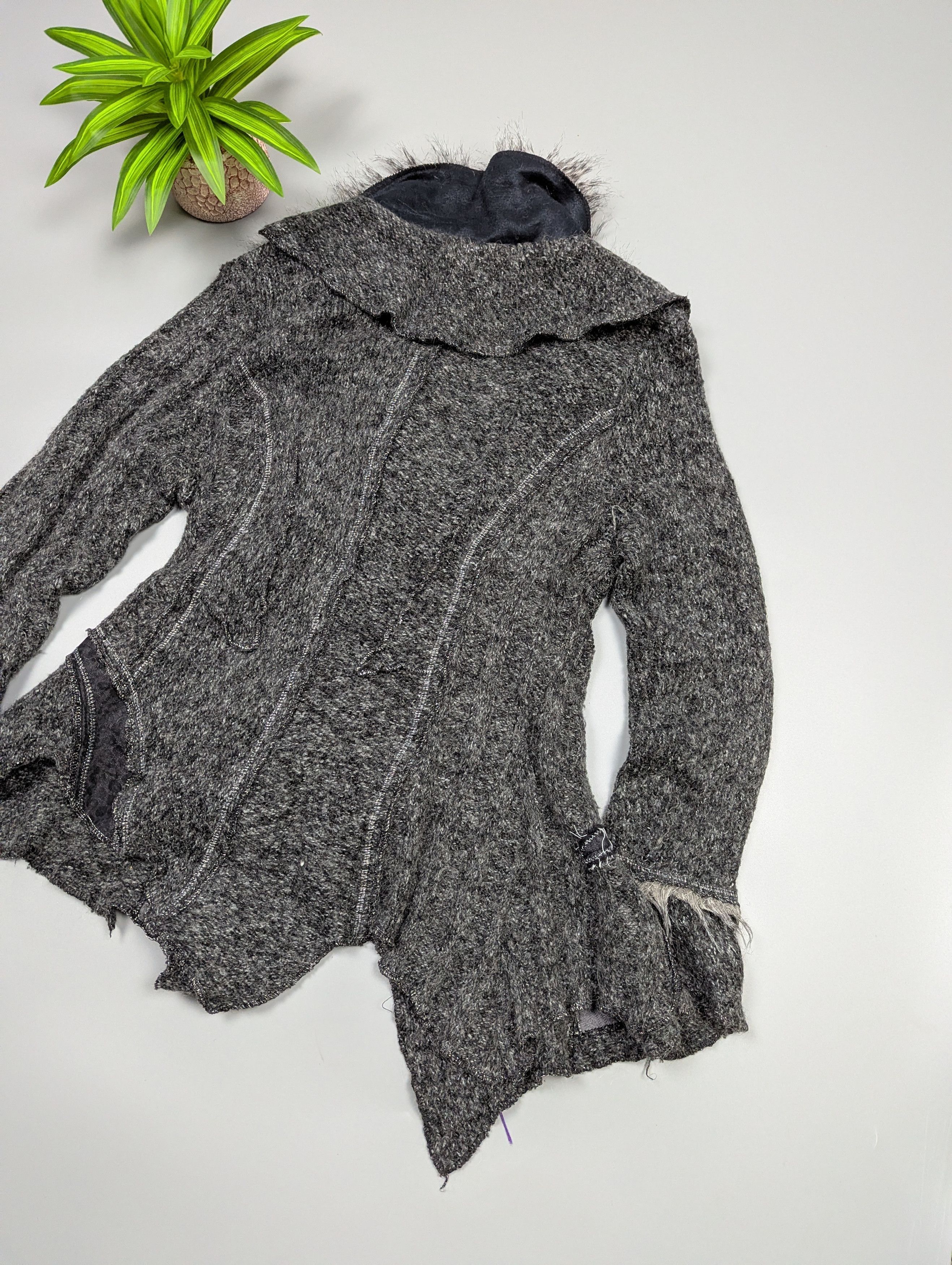 Japanese Brand Juju Christine Vintage Steampunk Wool Cardigan Gothic Size L / US 10 / IT 46 - 12 Thumbnail