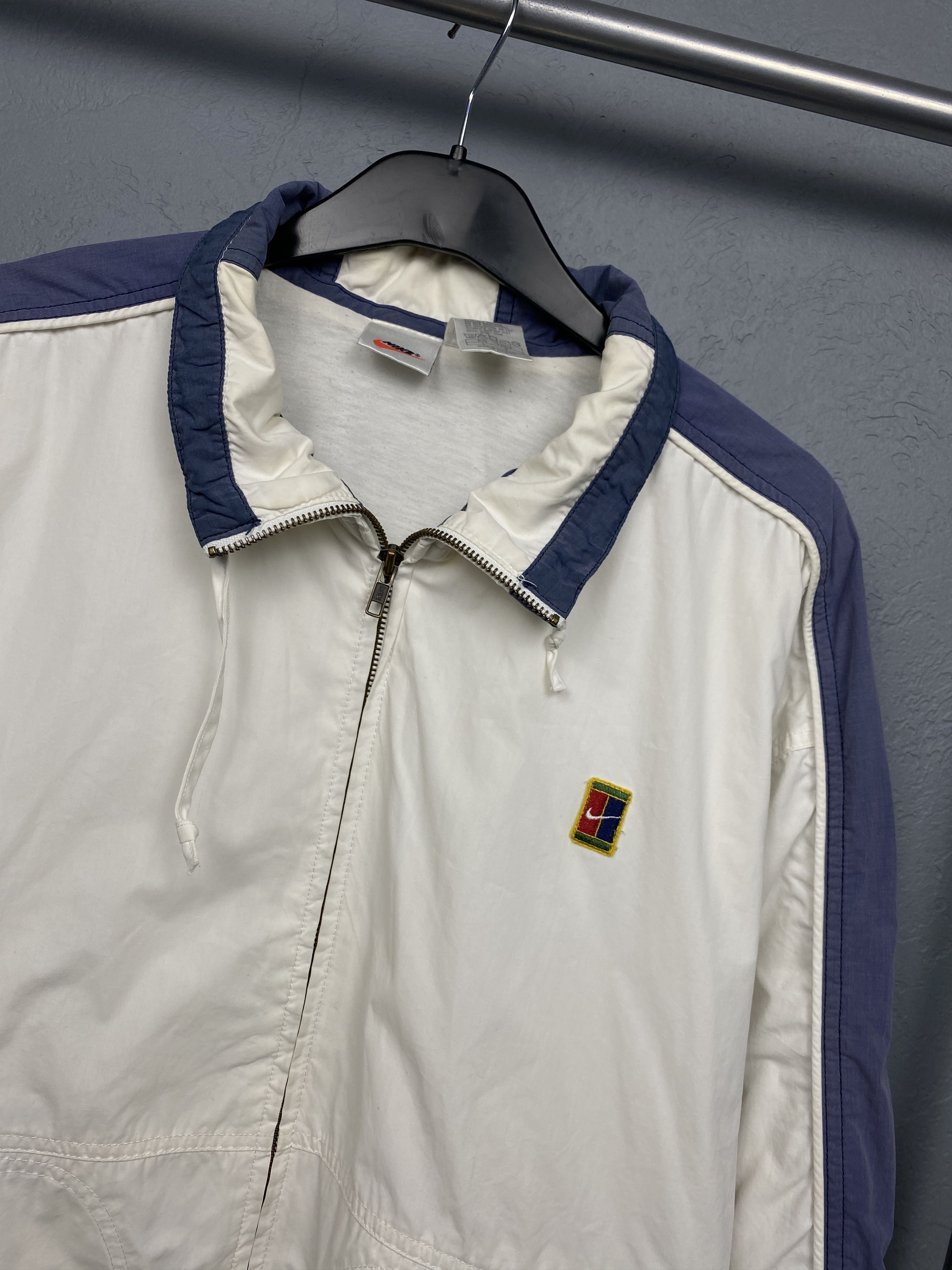 Nike × Vintage NIKE 90s Vintage Mens Windbreaker Track Top Jacket Tennis Size US L / EU 52-54 / 3 - 2 Thumbnail