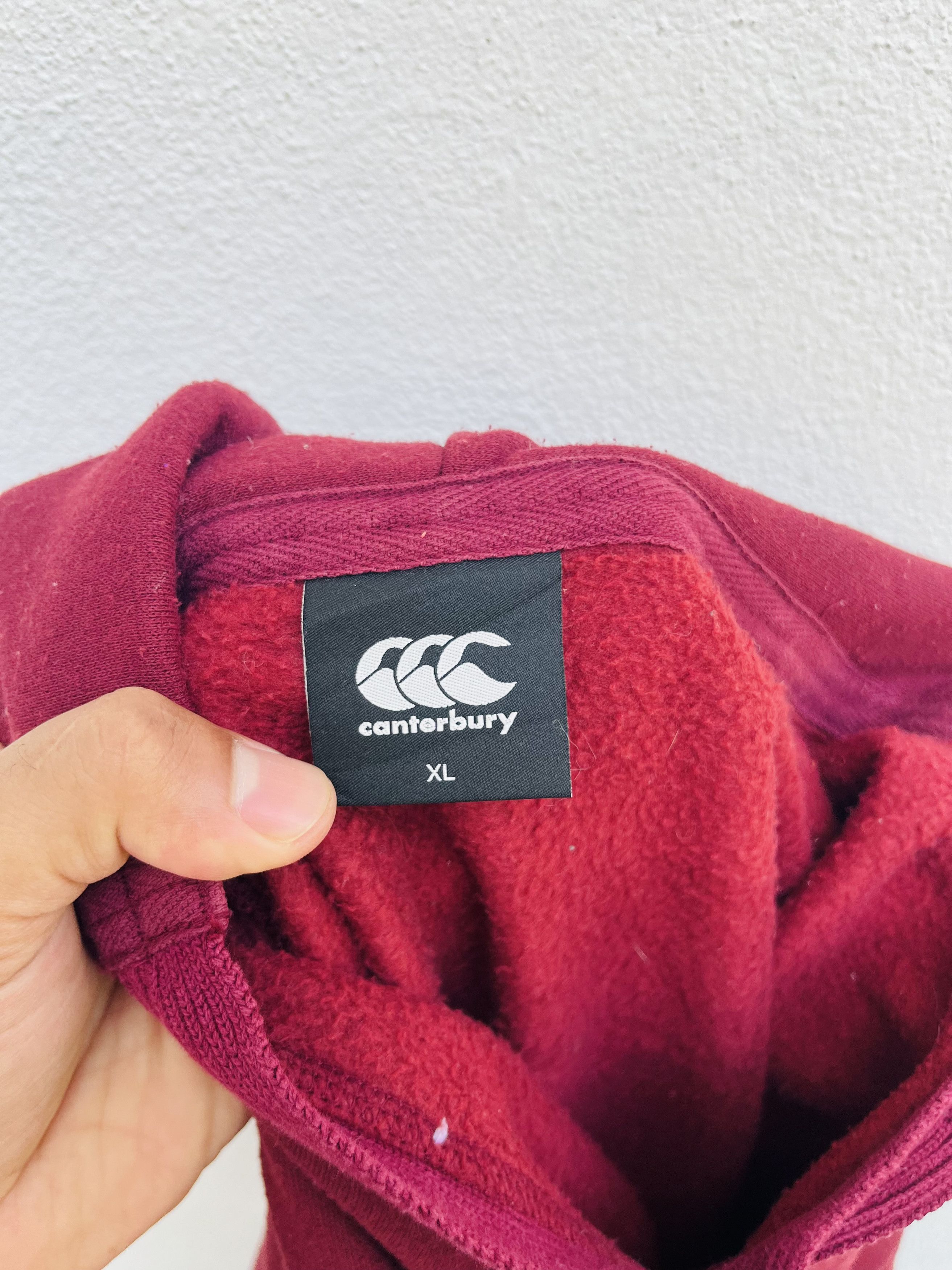 Canterbury of New Zealand Vintage Canterbury Of New Zealand Maroon Hoodie Size US XL / EU 56 / 4 - 12 Thumbnail