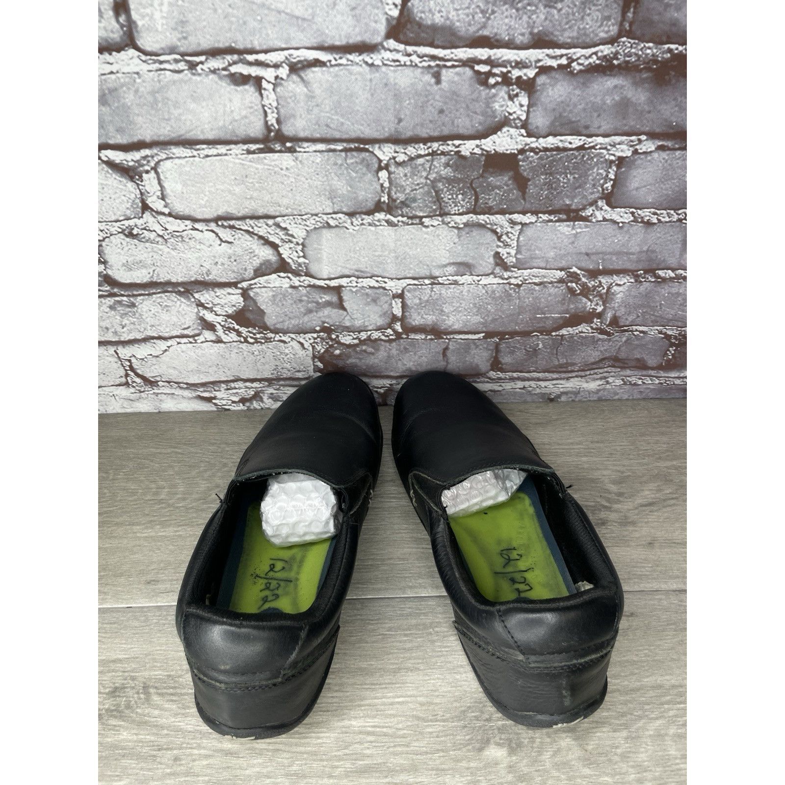Guru Kuru Kivi Black Leather 10250180 Slip On Walking Loafers Com Size US 9.5 / EU 42-43 - 6 Thumbnail