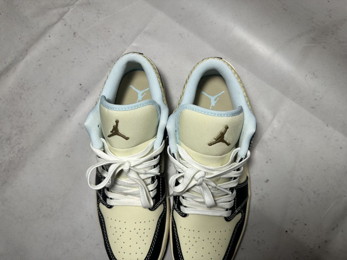 Jordan Brand × Nike Jordan 1 Low SE Coconut Milk Black Muslin Size US 11.5 / EU 44-45 - 2 Thumbnail