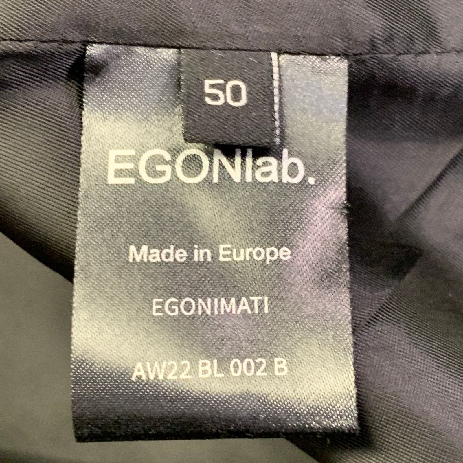 Egon Lab EGONLAB Rust Brown Wool Hook Eye Notch Lapel Sport Coat Size 40R - 7 Thumbnail