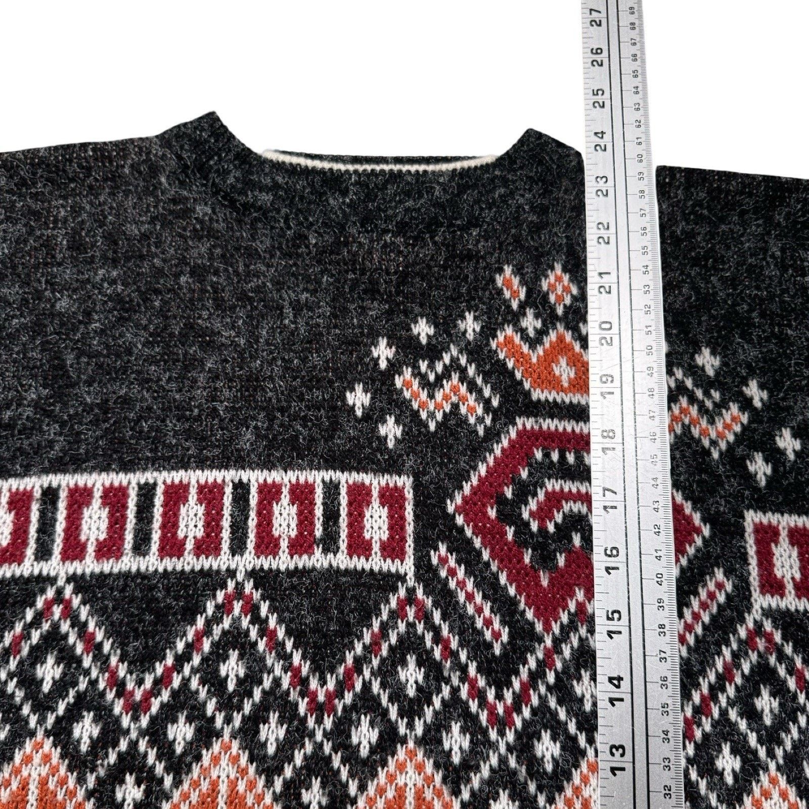 Sears Vintage Sears Mens Store Sweater Men Large Black Geometric Size US L / EU 52-54 / 3 - 5 Thumbnail