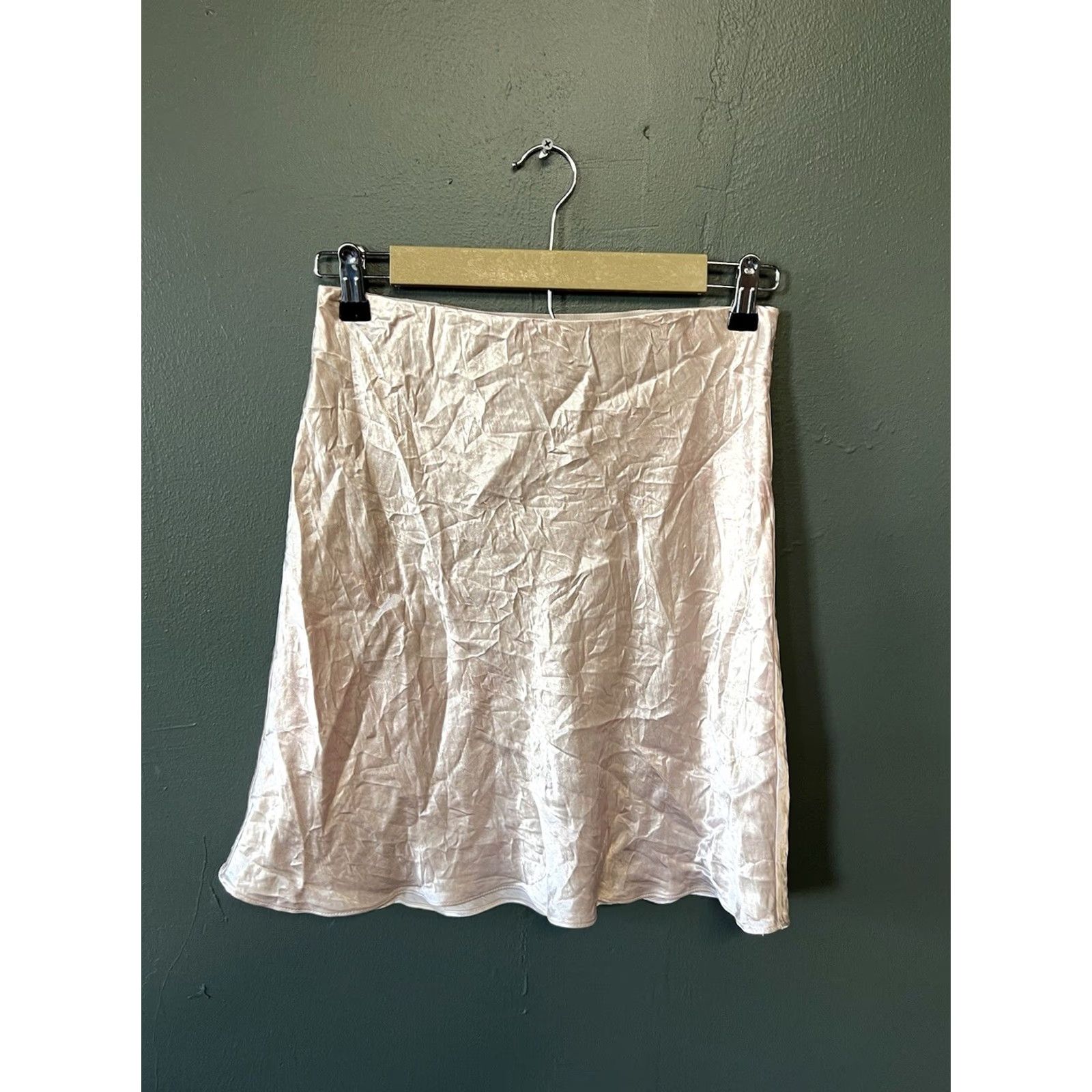 Vintage Babaton Womens Silk A-Line Skirt Midi Pink Size 6 Regular Lined Style Skirt Womens Babaton 6 Pink Silk A-Line Midi Size 28" / US 6 / IT 42 - 2 Thumbnail