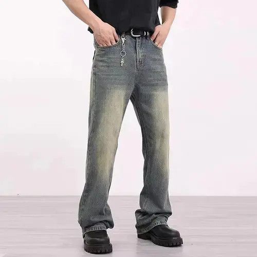 Designer × Japanese Brand × Vintage Yellow Mud Straight Flare Jeans Pants Size US 32 / EU 48 - 4 Thumbnail
