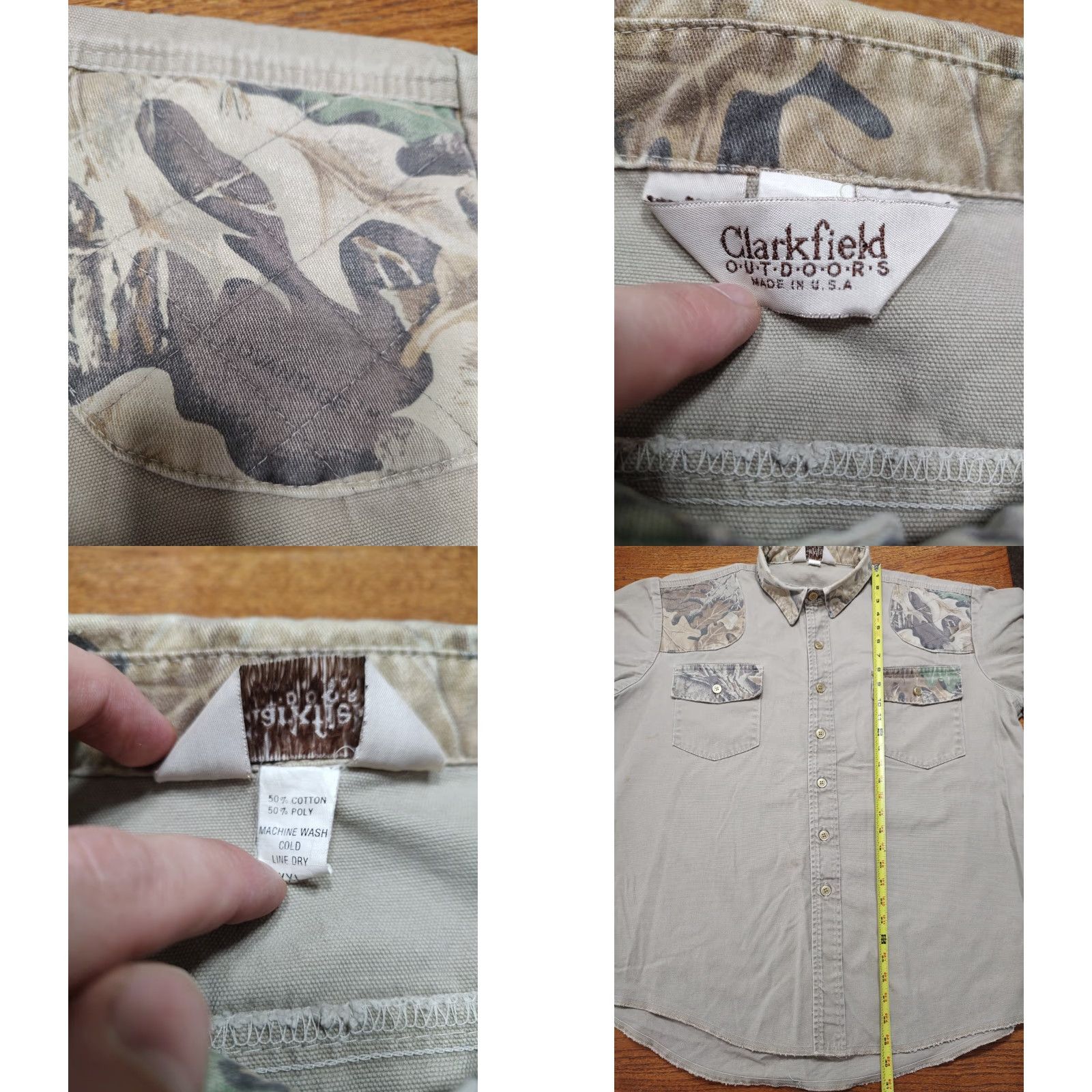 Vintage VINTAGE Clarkfield Outdoors Canvas Shirt 2XL Beige Padded Hunting Outdoor Western USA Men's Regular Size US XXL / EU 58 / 5 - 8 Thumbnail