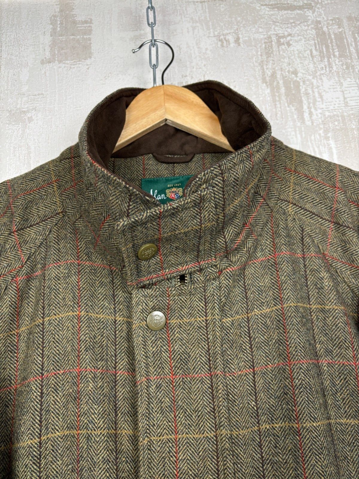 Alan Paine Alan Paine 3XL Country Collection Check Wool Field Coat Size US XXL / EU 58 / 5 - 4 Thumbnail