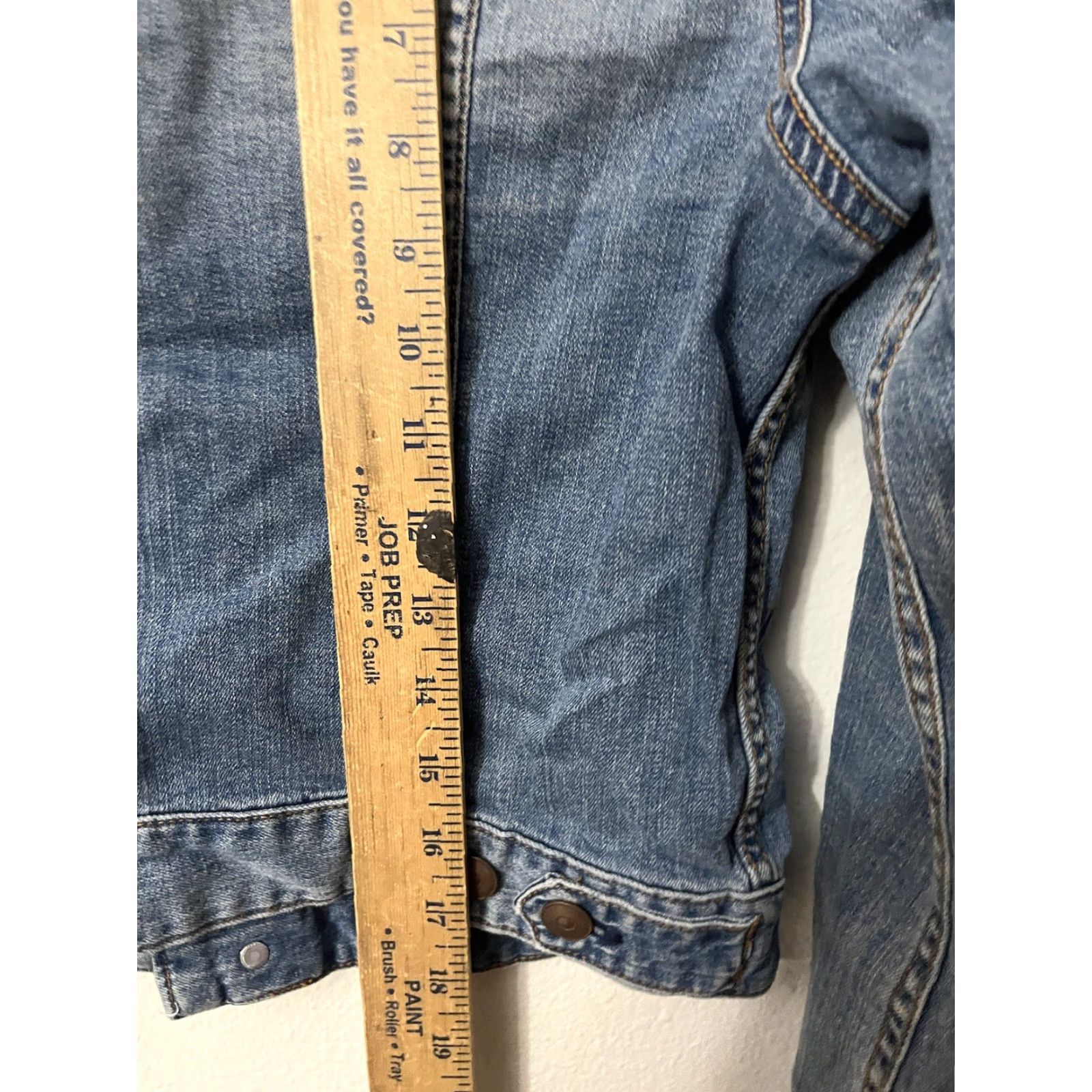 H&M H&M Denim Jacket Women's Size 6 Blue Cotton Blend Casual Classic Fall Winter Size 28" / US 6 / IT 42 - 4 Thumbnail
