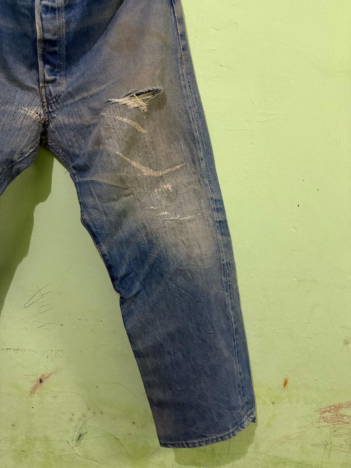 Levi's × Levi's Vintage Clothing Vintage 501 Levis Distressed Denim Pant Size US 38 / EU 54 - 5 Thumbnail