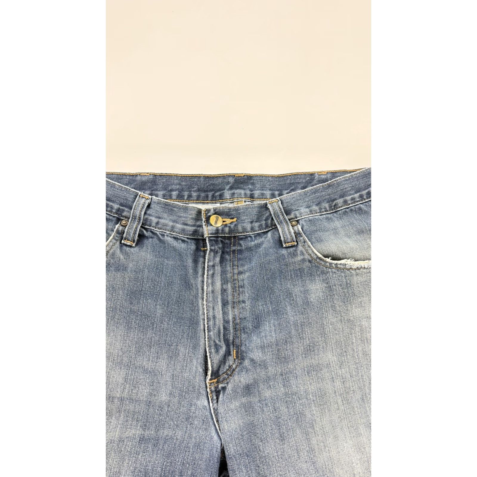 Carhartt Carhartt Jeans Mens 36x30 Blue Workwear Denim Relaxed Fit Distressed Faded Size US 36 / EU 52 - 7 Thumbnail