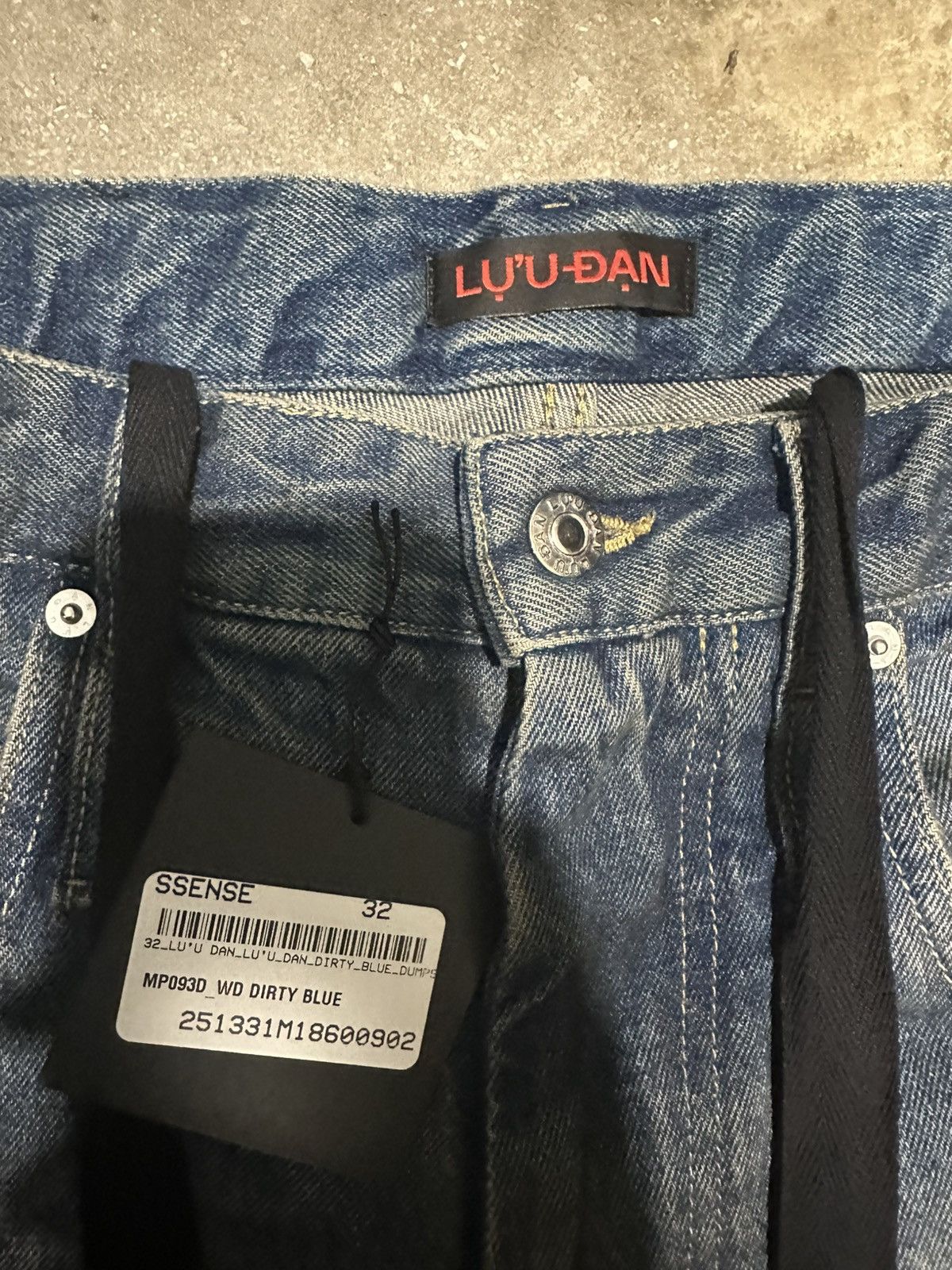 LUU DAN Lu’u Dan Blue Dumpster Denim Jeans Size US 32 / EU 48 - 3 Thumbnail