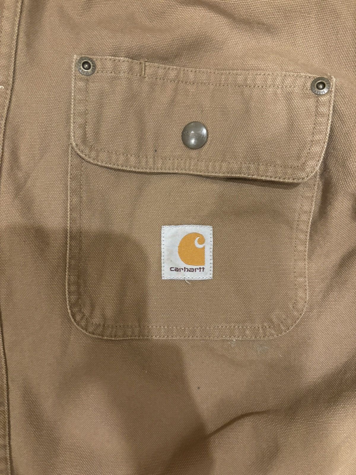 Carhartt Carhartt Duck Chore Plaid Lined Snap Front Work Jacket Sz M Size US M / EU 48-50 / 2 - 5 Thumbnail