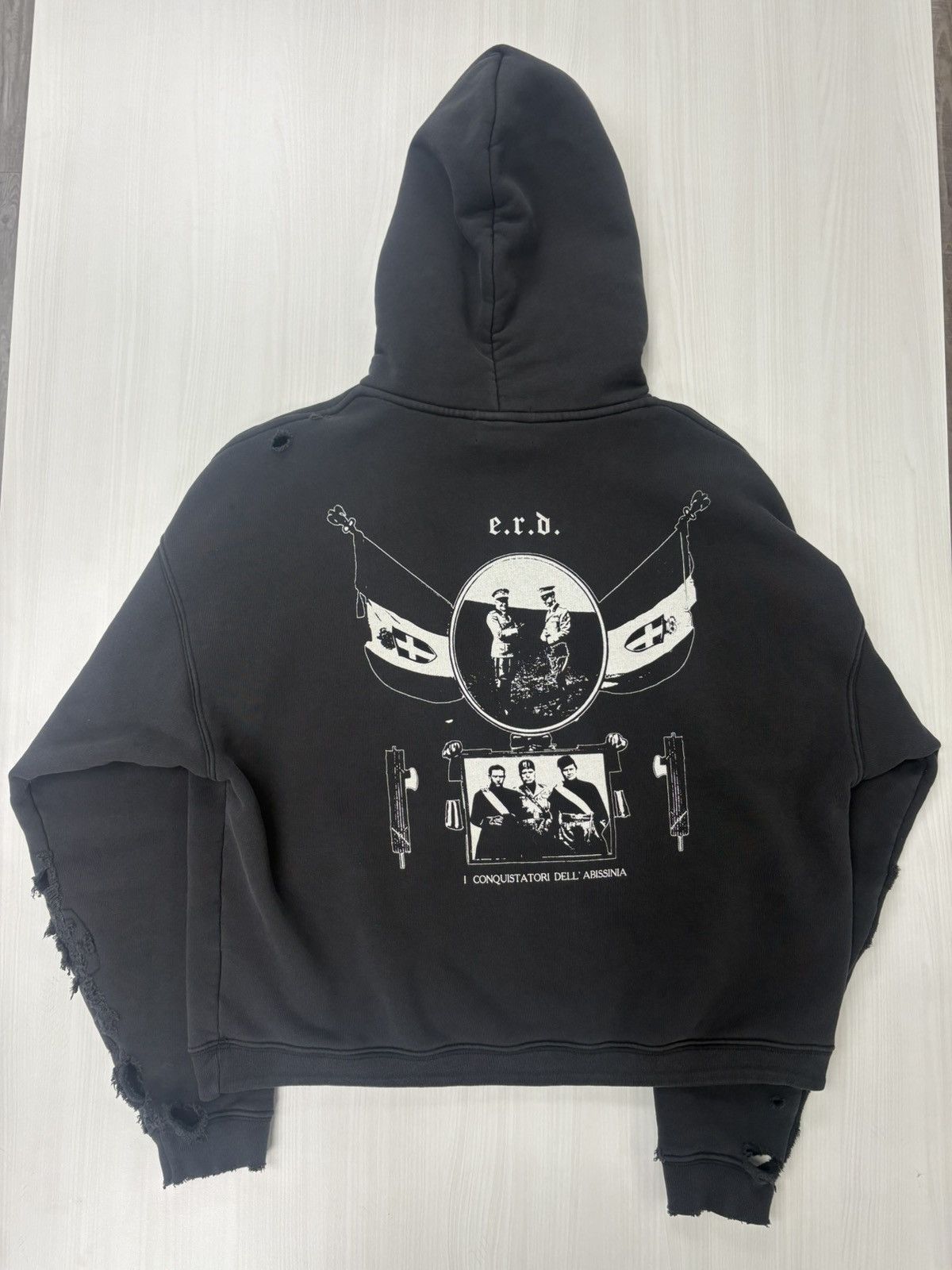 Enfants Riches Deprimes ERD MAXFIELD EXCLUSIVE MUSSOLINI HOODIE Size US M / EU 48-50 / 2 - 3 Thumbnail