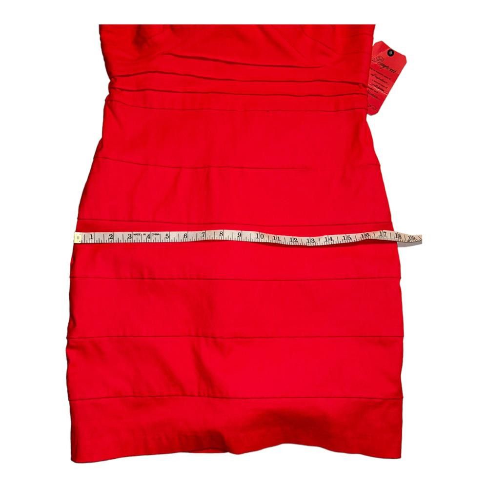 Designer NWT Hot Pink Bodycon Mini Dress W Rhinestones Size 13 Size M / US 6-8 / IT 42-44 - 7 Thumbnail