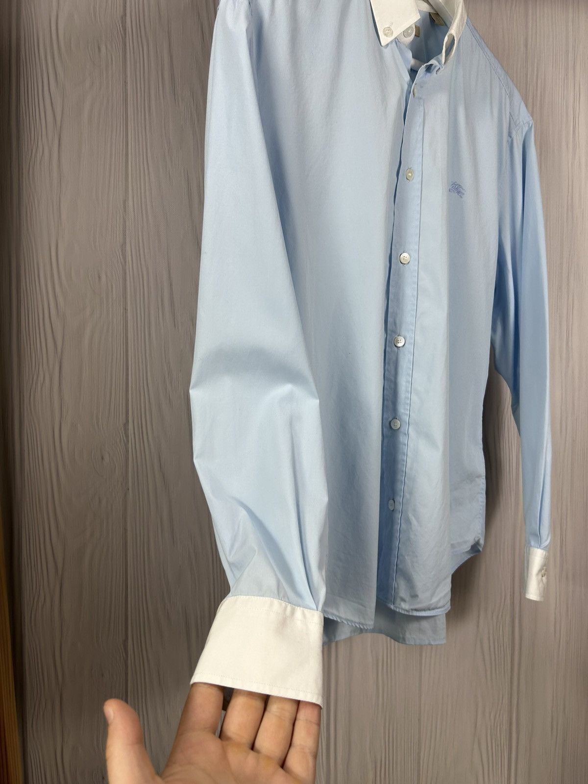 Burberry Burberry Brit Blue/White Shirt Size L Size US L / EU 52-54 / 3 - 6 Thumbnail
