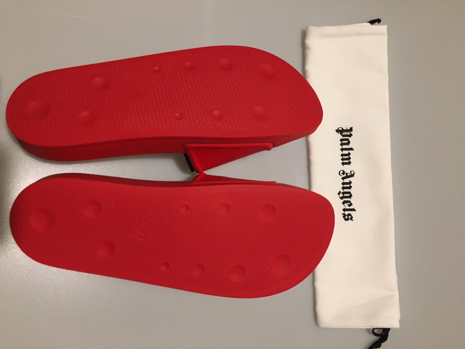 Palm Angels Palm Angels Mens Slides in Red Size US 9 / EU 42 - 9 Thumbnail