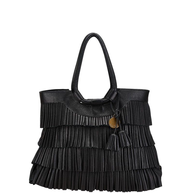 Armani Armani Fringe Leather Tote Bag Leather Tote Bag DUTY FREE for USA