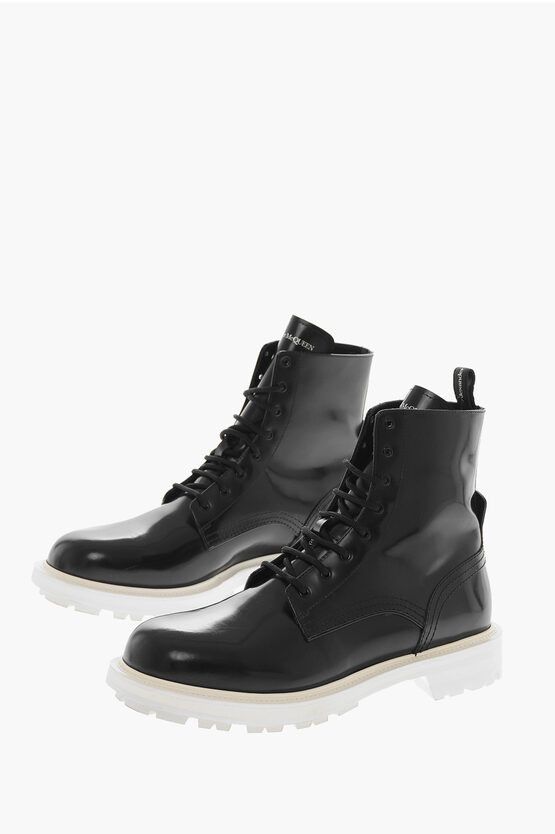 Alexander McQueen o1y1024 Ankle Boots In Black Size US 9 / EU 42 - 3 Thumbnail