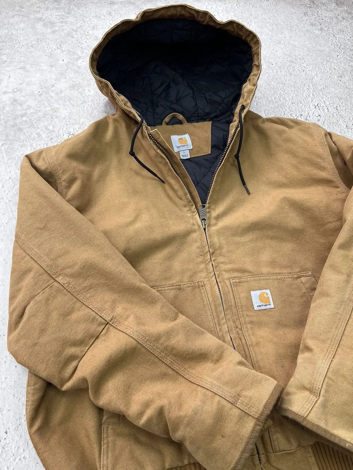 Carhartt Brown active jacket carhartt corduroy hood Detroit bomber 90s Size US L / EU 52-54 / 3 - 9 Thumbnail