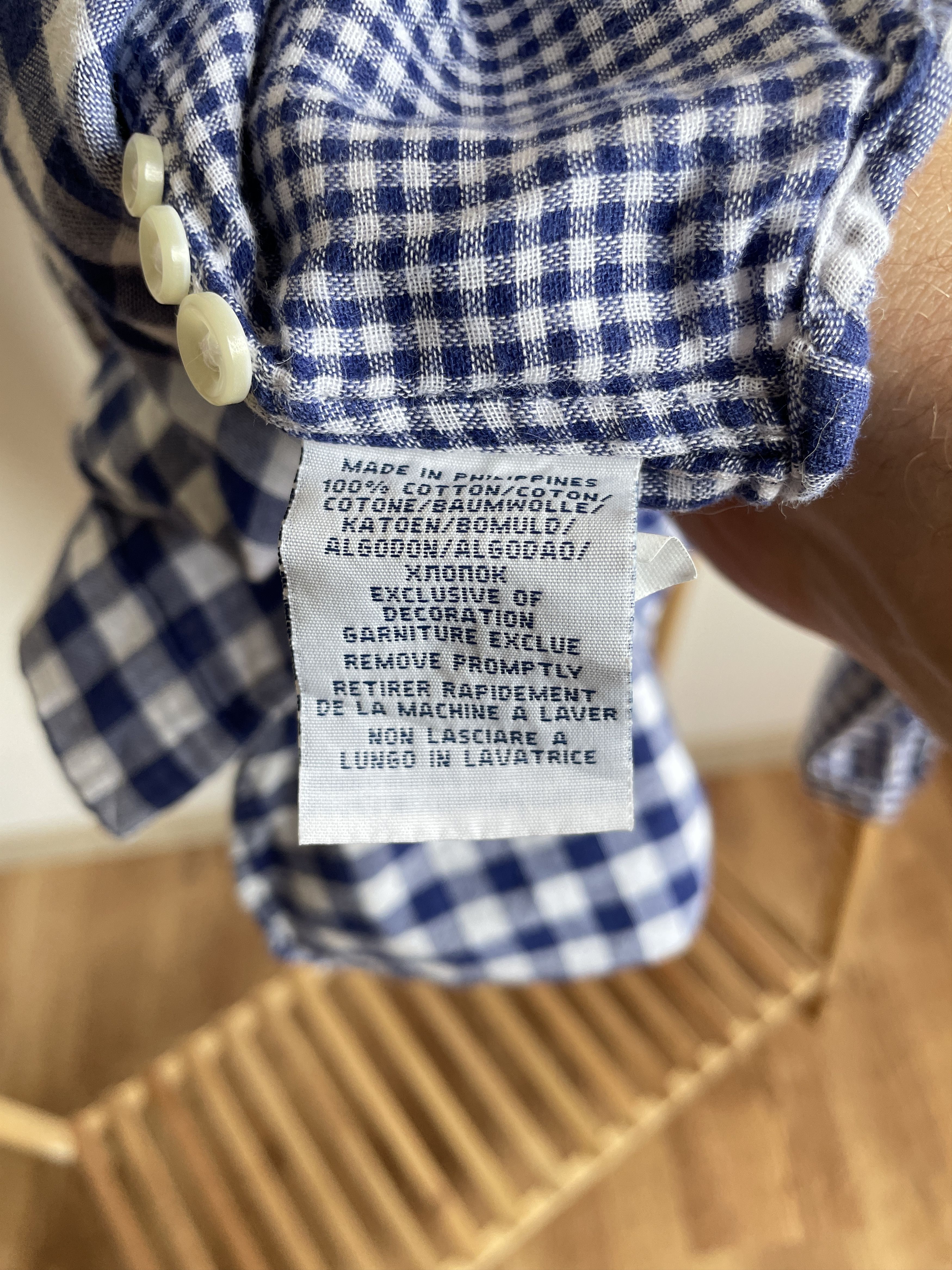 Polo Ralph Lauren Polo Ralph Lauren Double Faced Check Muslin Slim Fit Shirt Size US XL / EU 56 / 4 - 6 Thumbnail