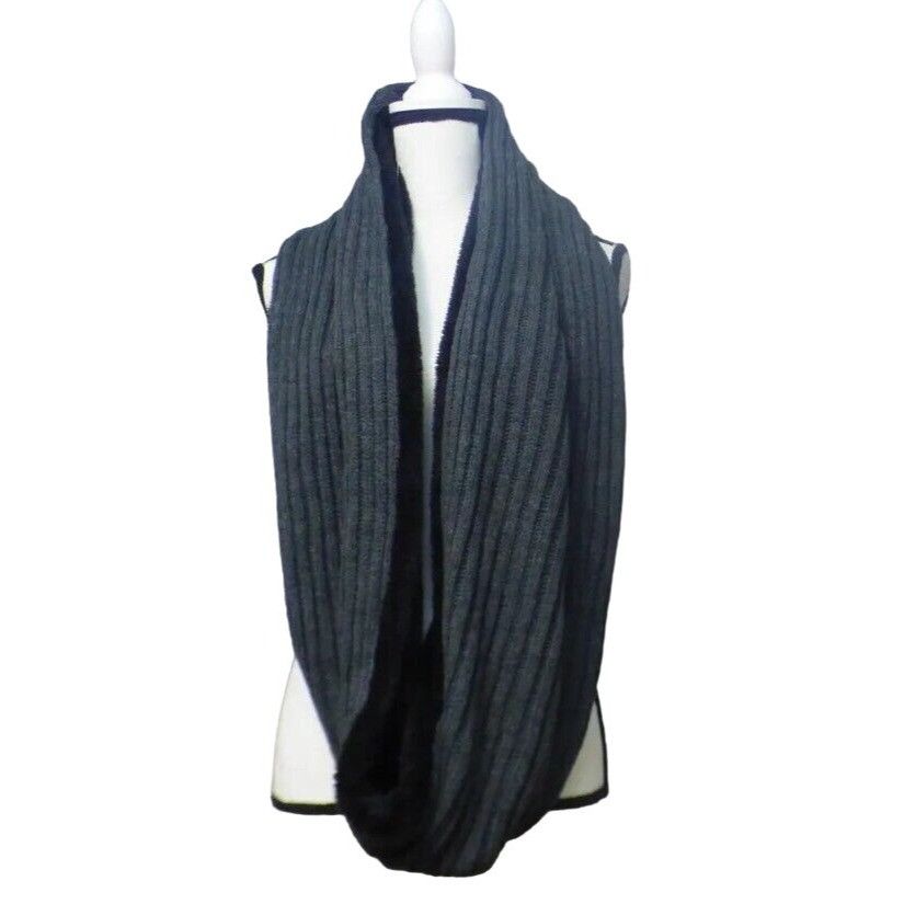 DKNY DKNY Fleece-Lined Knit Infinity Scarf, Gray Size ONE SIZE - 9 Thumbnail