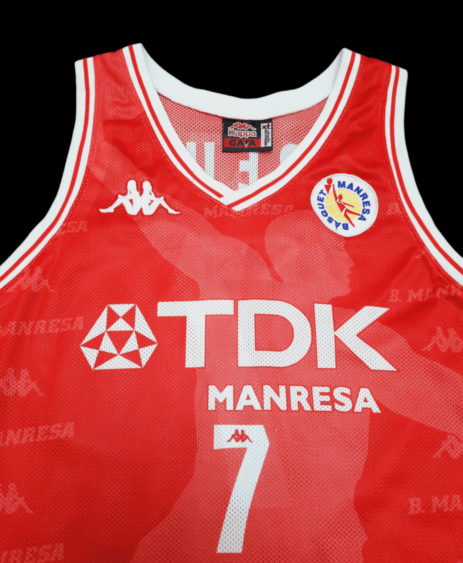 Kappa Vintage Manresa Basketball jersey Size US XL / EU 56 / 4 - 3 Thumbnail
