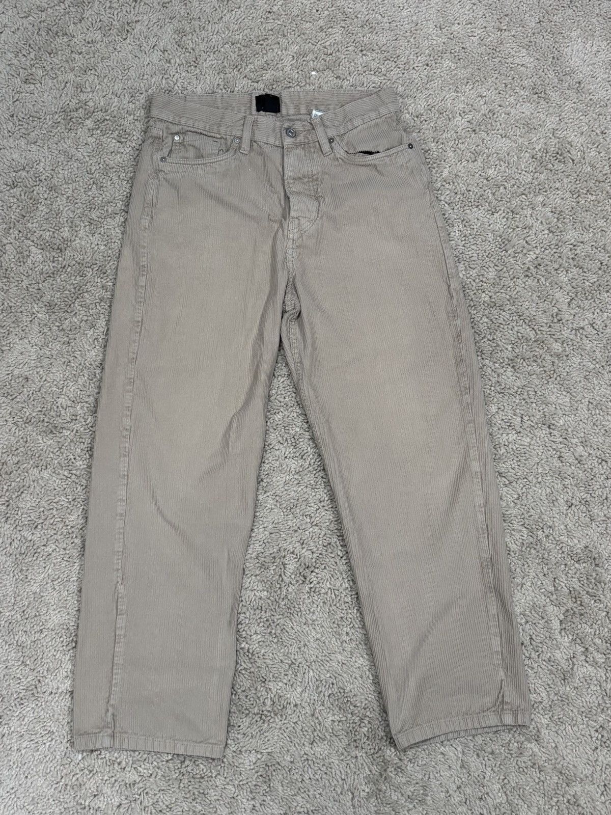Other Wide leg, tan/beige, corduroy pants 30X30 Size US 30 / EU 46 - 4 Thumbnail