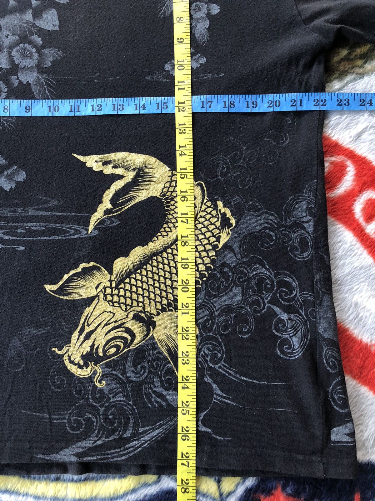 Bullet Noise Vintage Bullet Noise Sukajan Fish Gold Long Sleeve Tee Size US XL / EU 56 / 4 - 11 Thumbnail