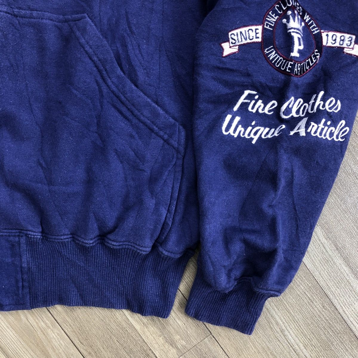 Japanese Brand × Vintage 1990s Vintage Posh Boy Staff Embroidered Zipper Hoodie Size US M / EU 48-50 / 2 - 6 Thumbnail