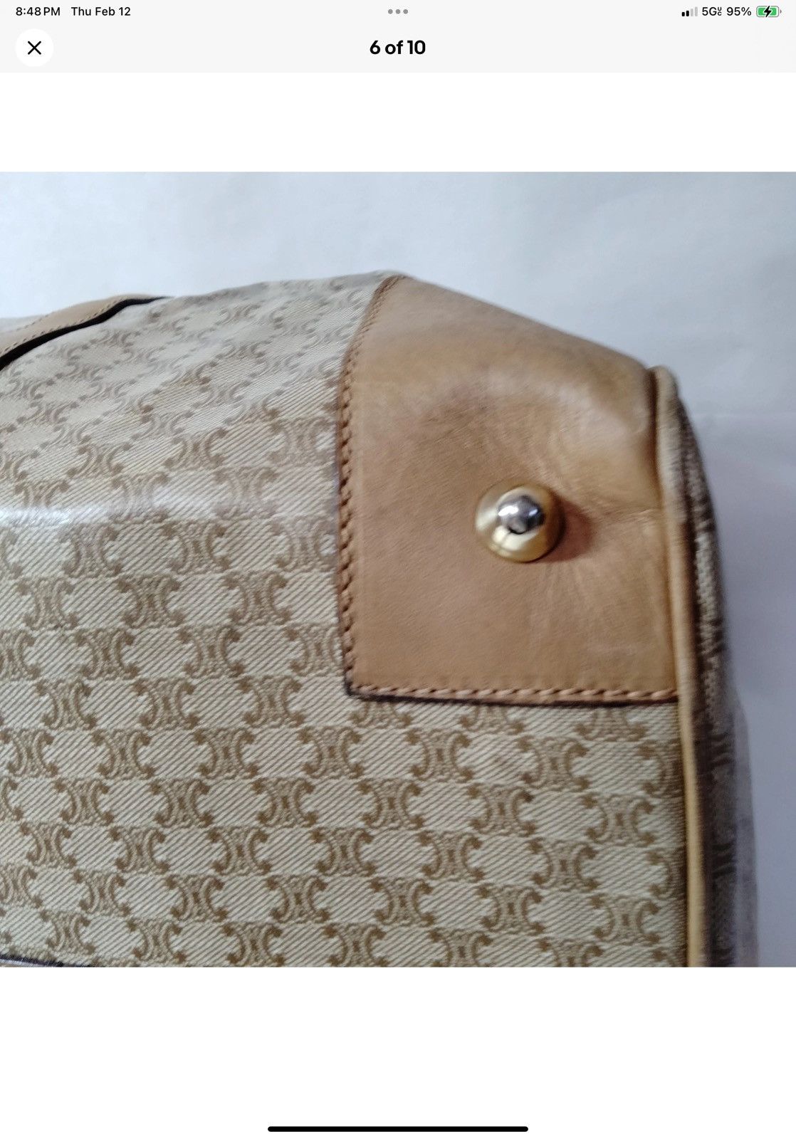 Celine Vintage Celine Duffle bag/Carry On Size ONE SIZE - 6 Thumbnail