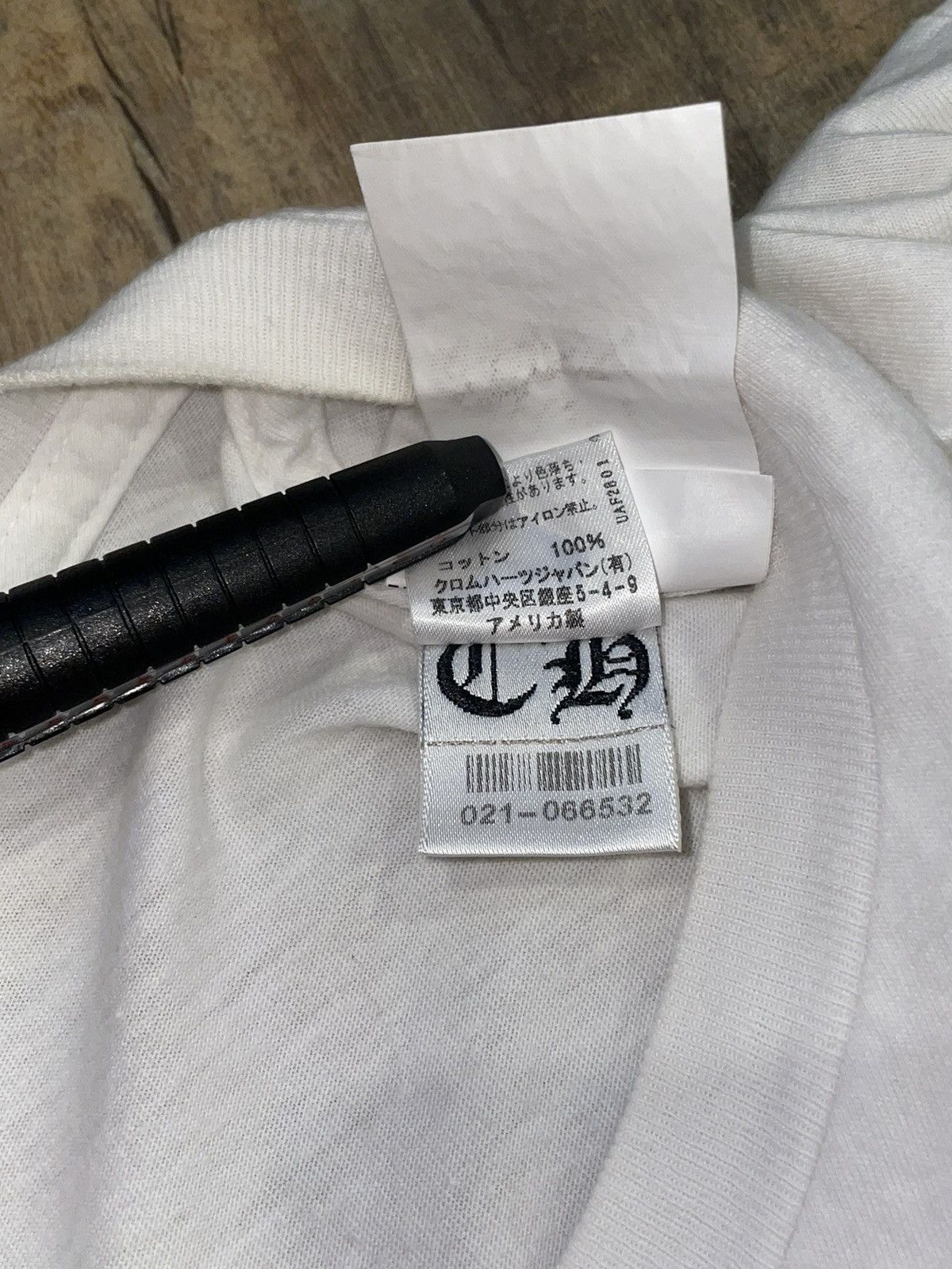 Chrome Hearts RARE Chrome Hearts Foti Circle Skeleton Logo White Tee Size US L / EU 52-54 / 3 - 12 Thumbnail