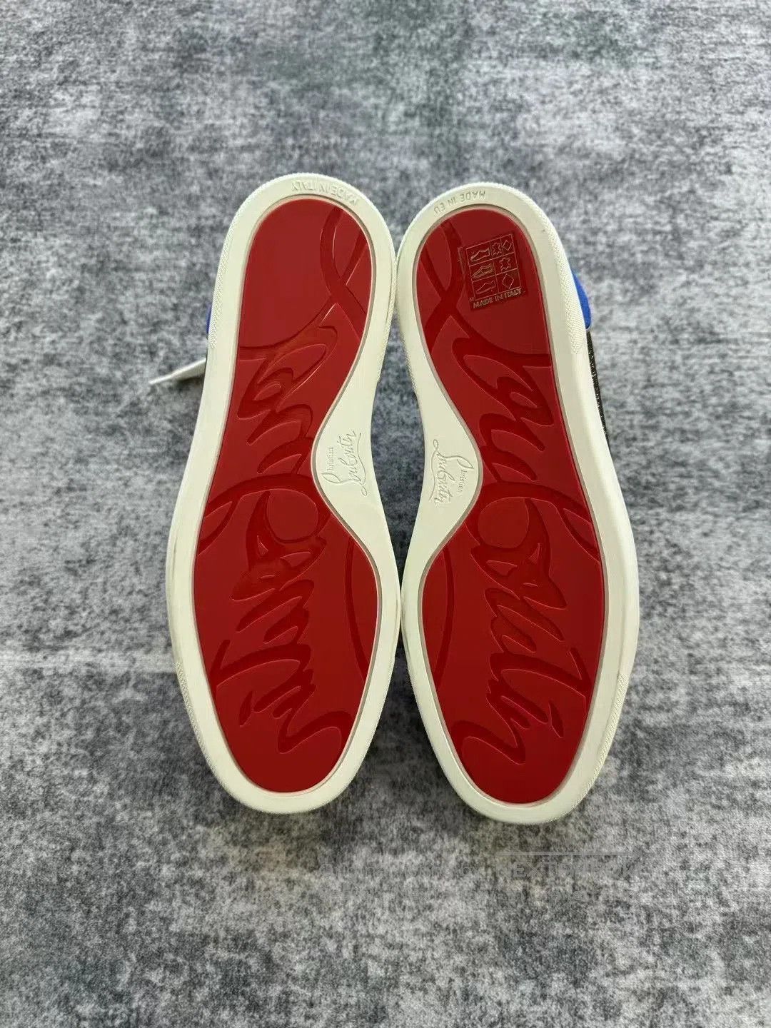 Christian Louboutin Christian Louboutin Red Blue Velvet High. Size US 6.5 / EU 39-40 - 6 Thumbnail