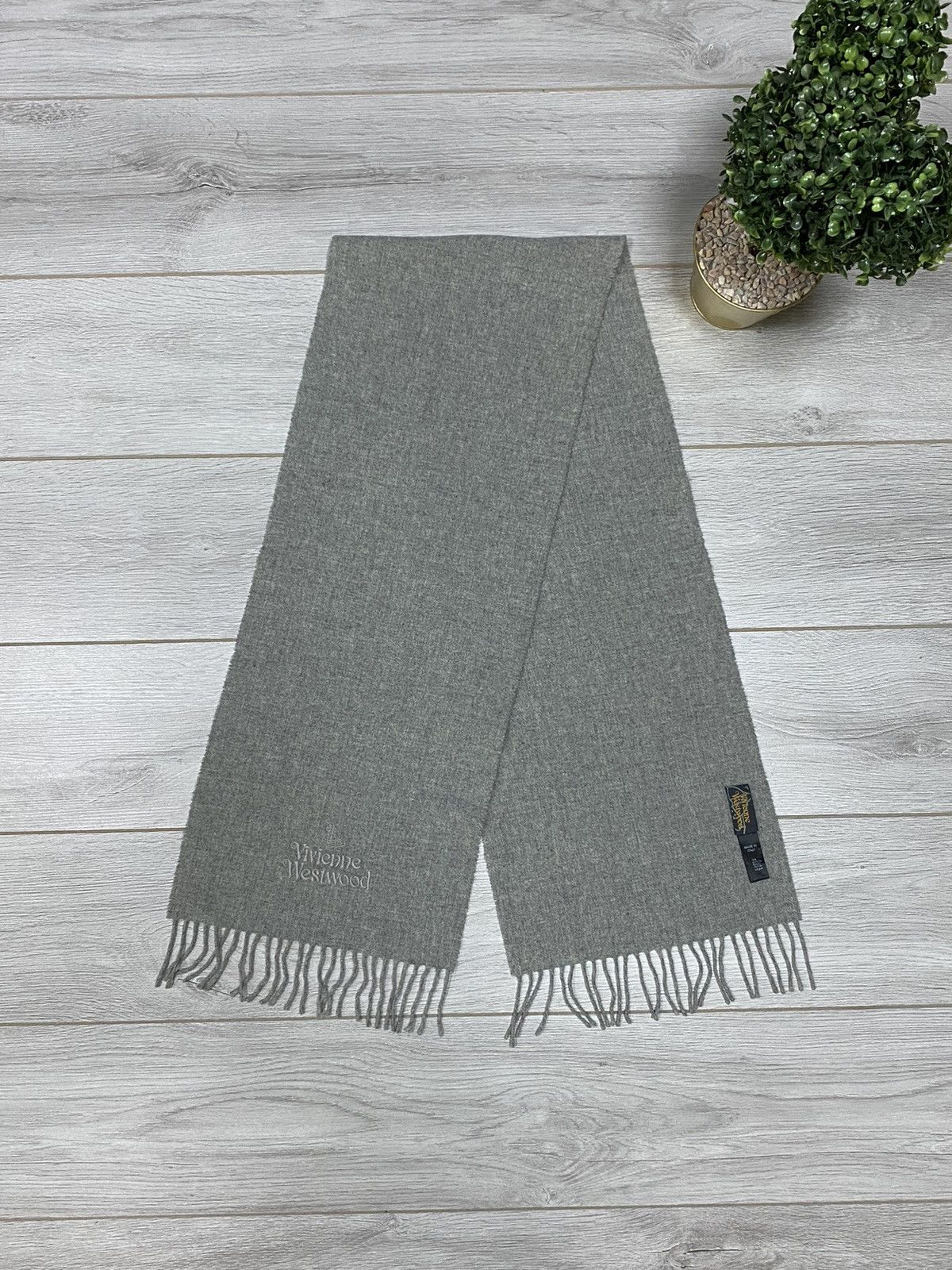 Vivienne Westwood Vivienne Westwood wool scarf big logo Size ONE SIZE - 3 Thumbnail