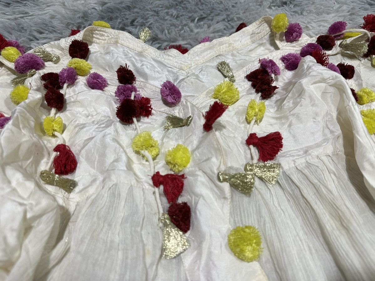 Tsumori Chisato 🔥 Rare Vintage Tsumori Chisato Rainbow Pom Pom Tassel Blouse Size M / US 6-8 / IT 42-44 - 12 Thumbnail