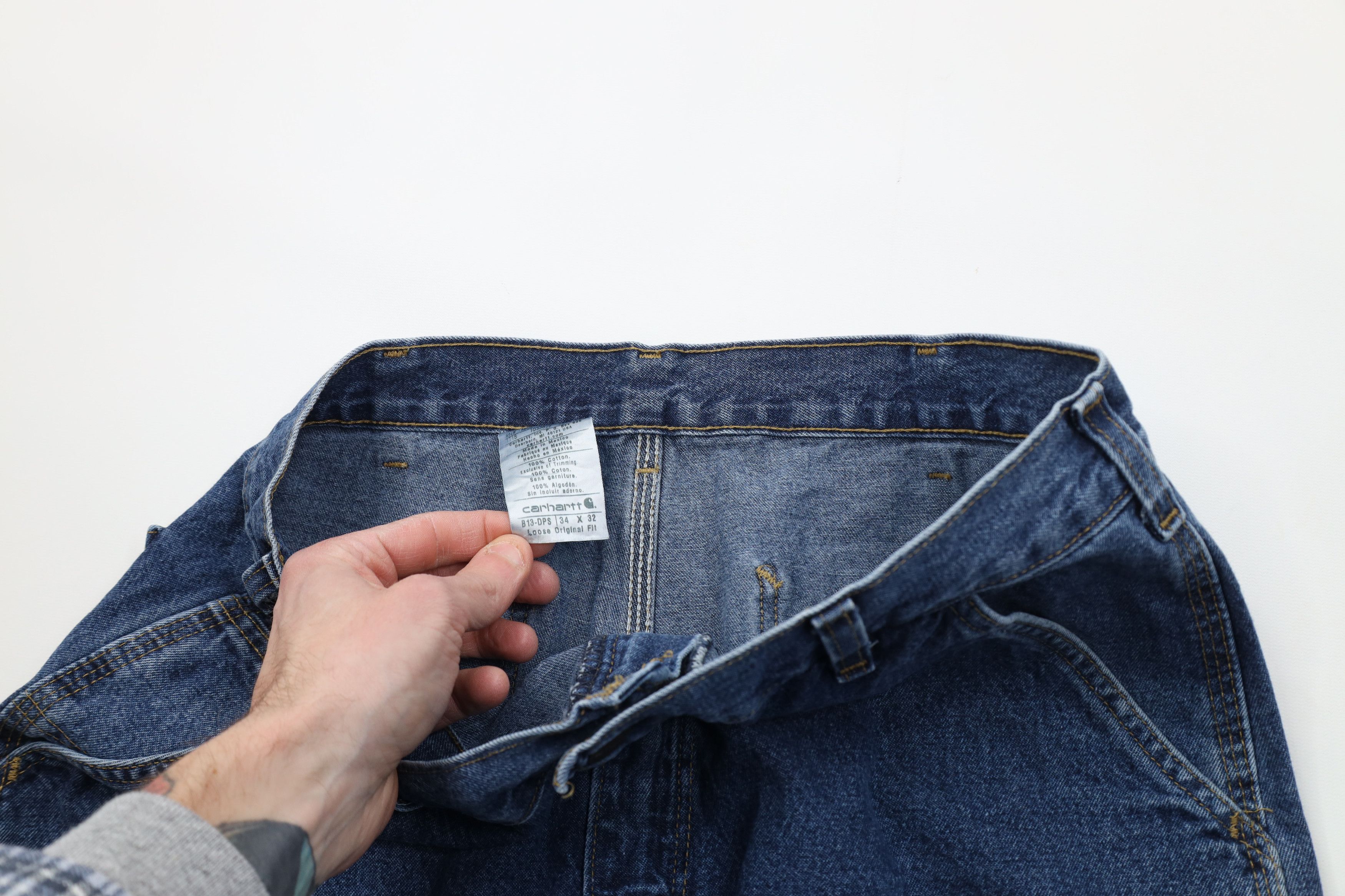 Carhartt Vintage Y2K Carhartt Loose Original Fit Wide Leg Denim Jeans Size US 34 / EU 50 - 11 Thumbnail