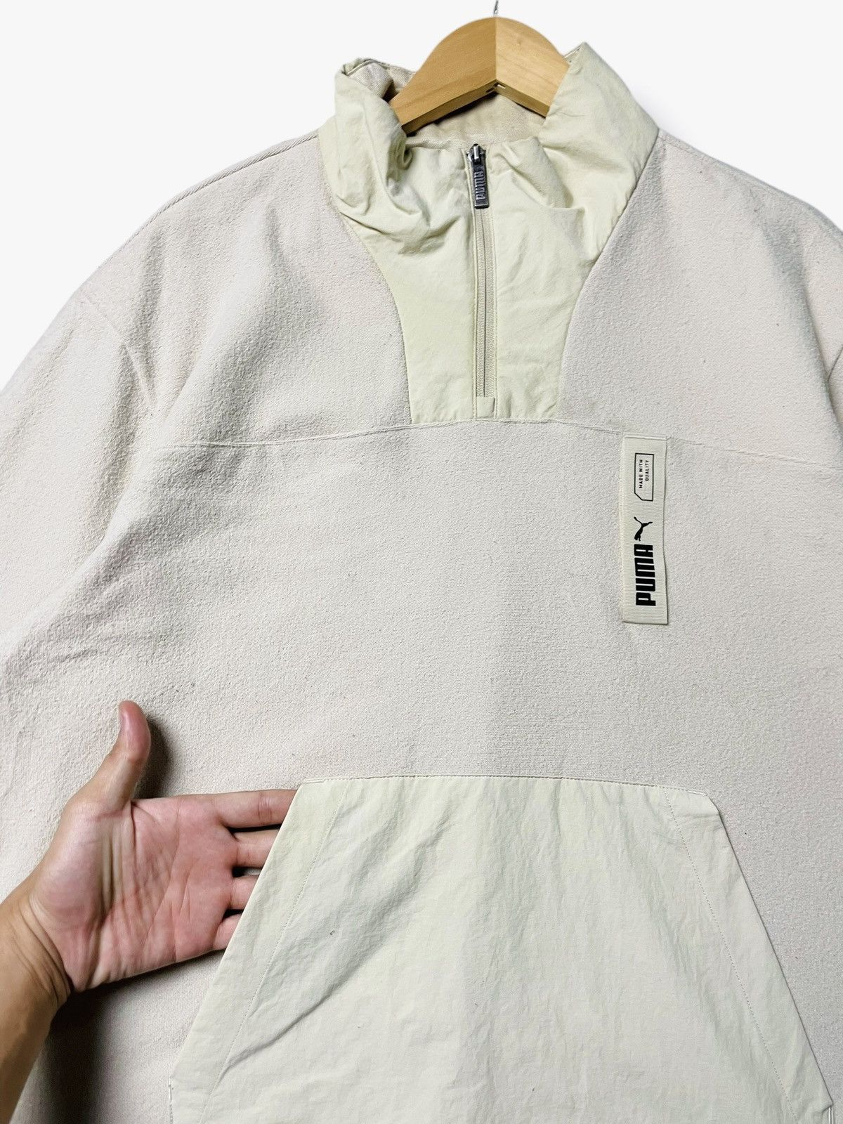 Puma × Vintage Vintage Puma Half Zipper Fleece Jacket (45) Size US XL / EU 56 / 4 - 4 Thumbnail
