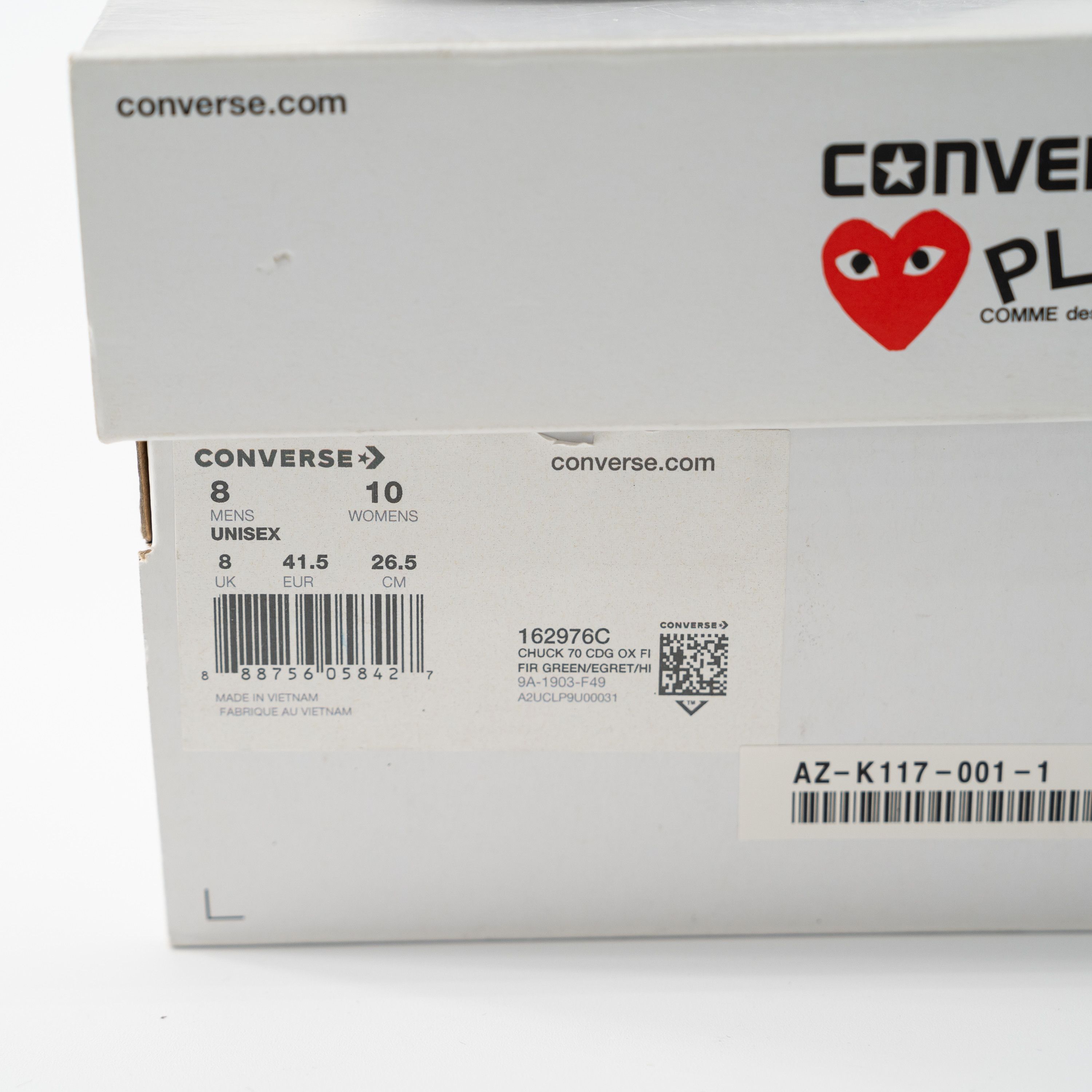 Converse 8 Converse Comme des Garçons Play Chuck 70 Low Multi Heart Size US 8 / EU 41 - 11 Thumbnail