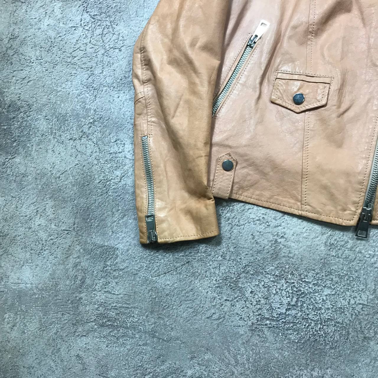 Japanese Brand VINTAGE Y2K LEATHER JACKET JAPAN CASUAL STREETWEAR 90s Size M / US 6-8 / IT 42-44 - 4 Thumbnail