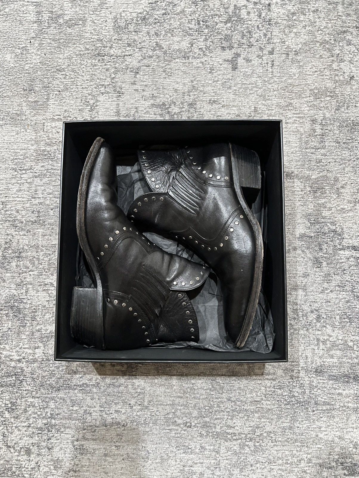 Saint Laurent Paris Saint Laurent paris studded boots wyatt Size US 8 / EU 41 - 3 Thumbnail