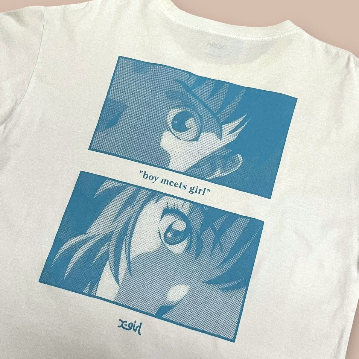 Xlarge X-Girl by XLarge X Evangelion "Boy Meets Girl" Tee Size US L / EU 52-54 / 3 - 5 Thumbnail