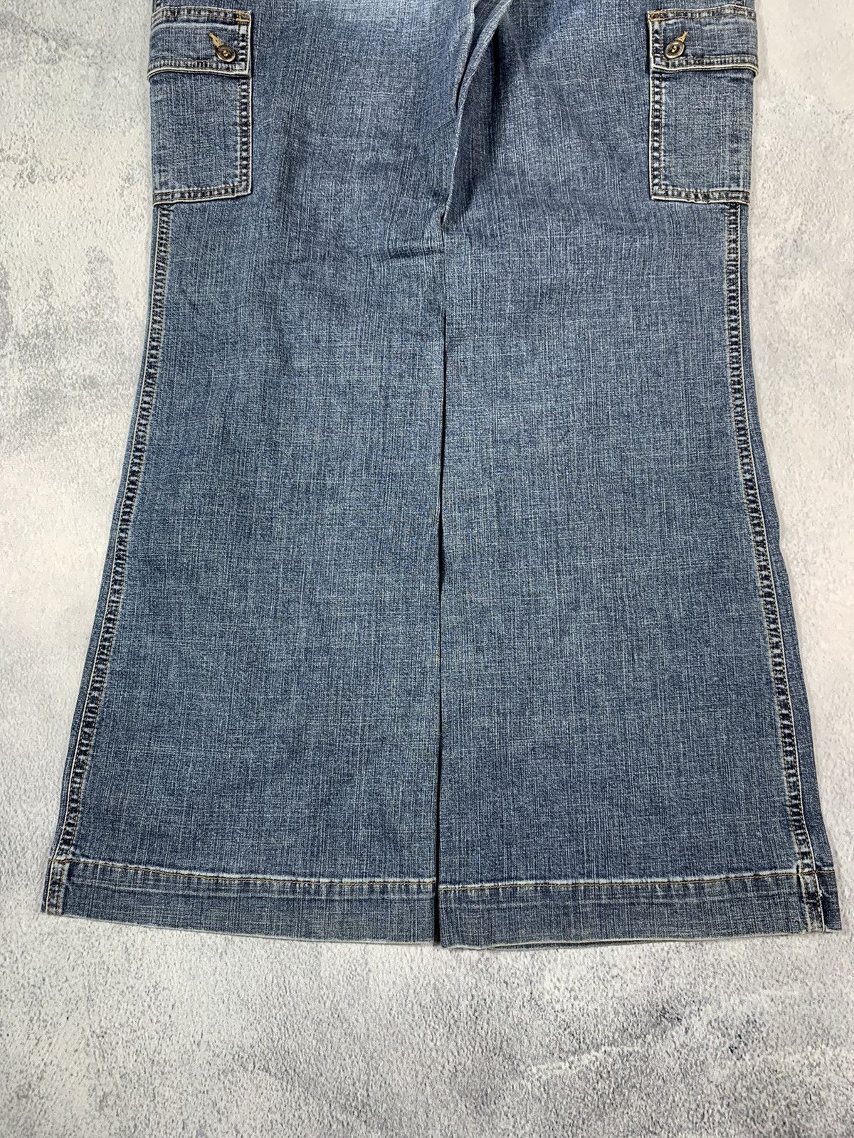 Vintage Vintage Y2K wide cargo denim pants workwear style size 34 Size 34" / US 12 / IT 48 - 4 Thumbnail