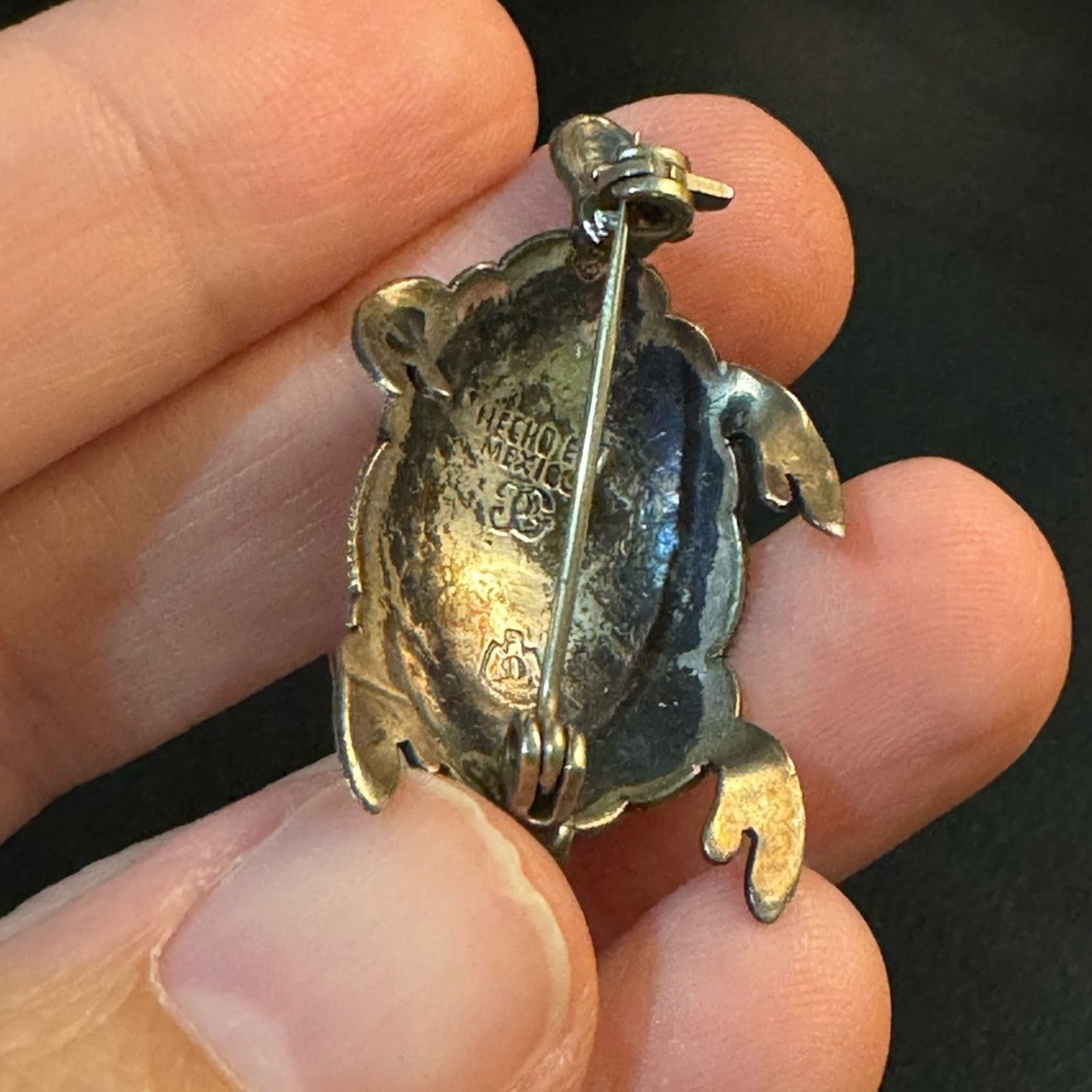NBDN Nobrandedon VTG Mexican Sterling Sikver turtle brooch Size ONE SIZE - 4 Thumbnail