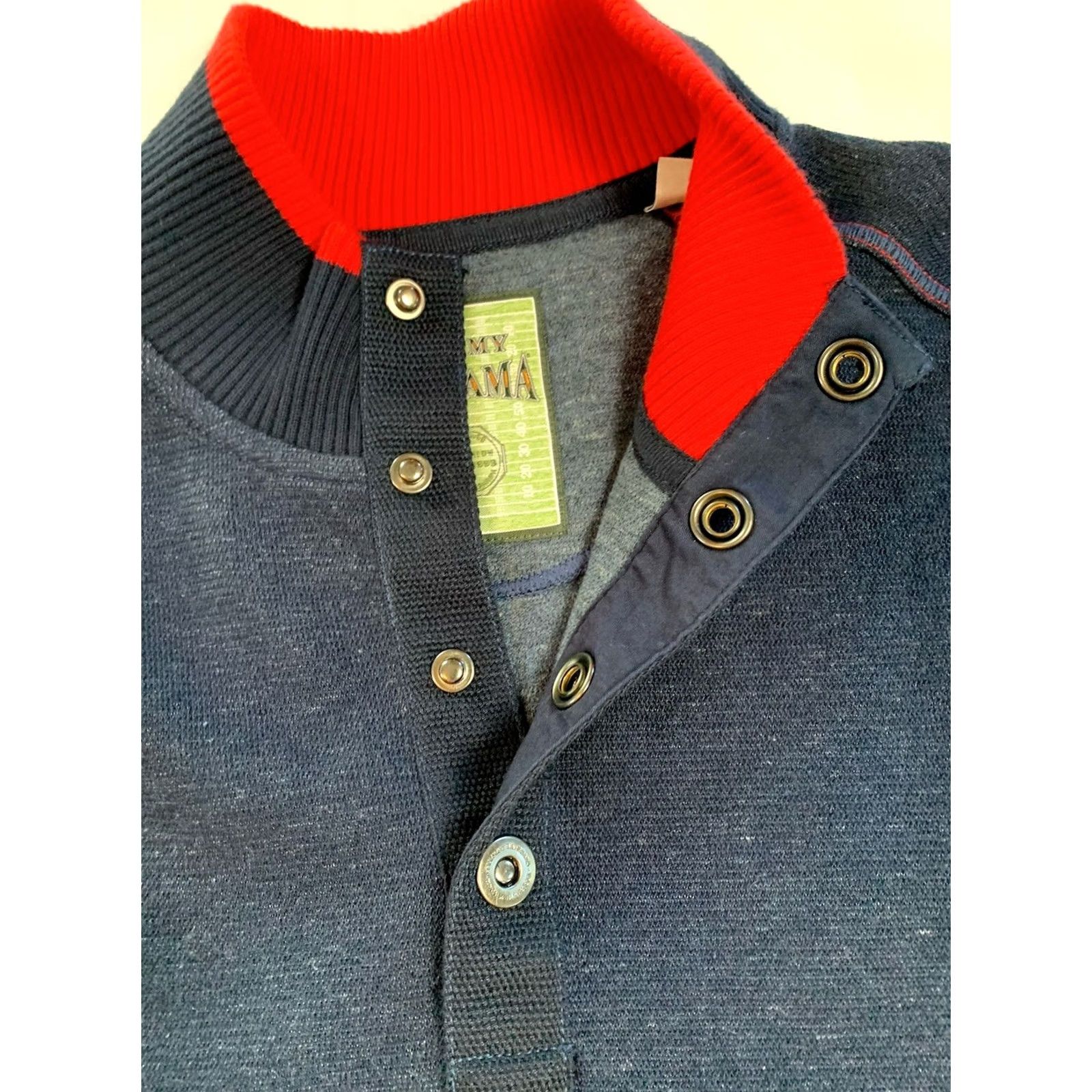 Tommy Bahama VINTAGE Tommy Bahama Sweater Mens M Blue New England Patriots Snap Buttons Pullover Size US M / EU 48-50 / 2 - 6 Thumbnail
