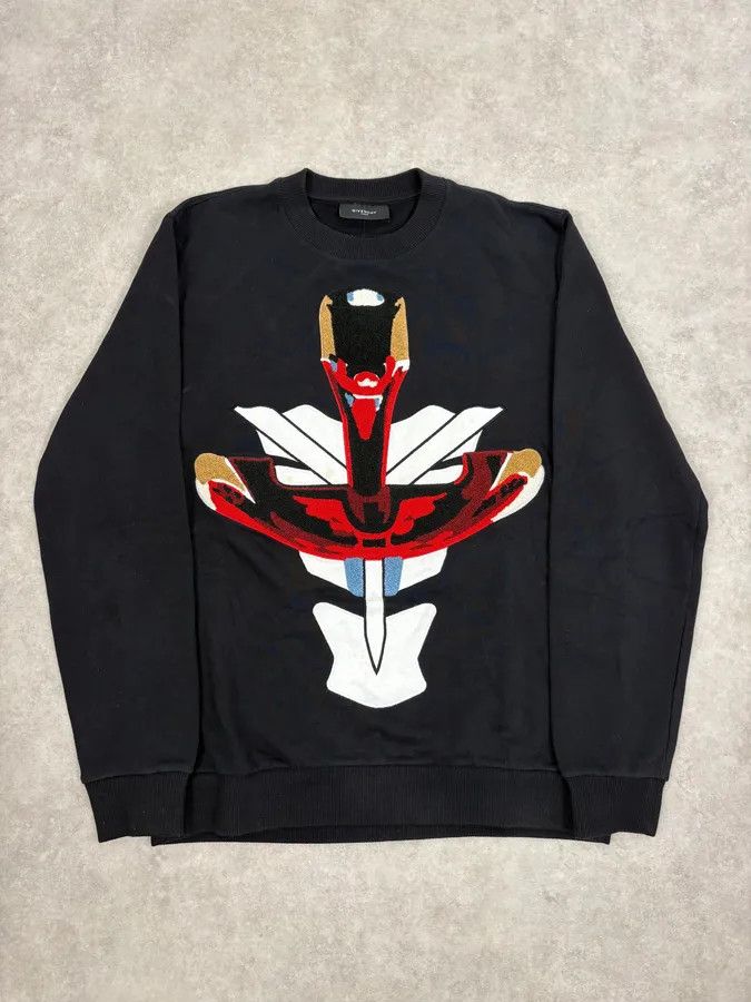 Givenchy AW2014 Givenchy Black Contemporary Crewneck Sweater by Riccardo Tisci Size US M / EU 48-50 / 2 - 1 Thumbnail